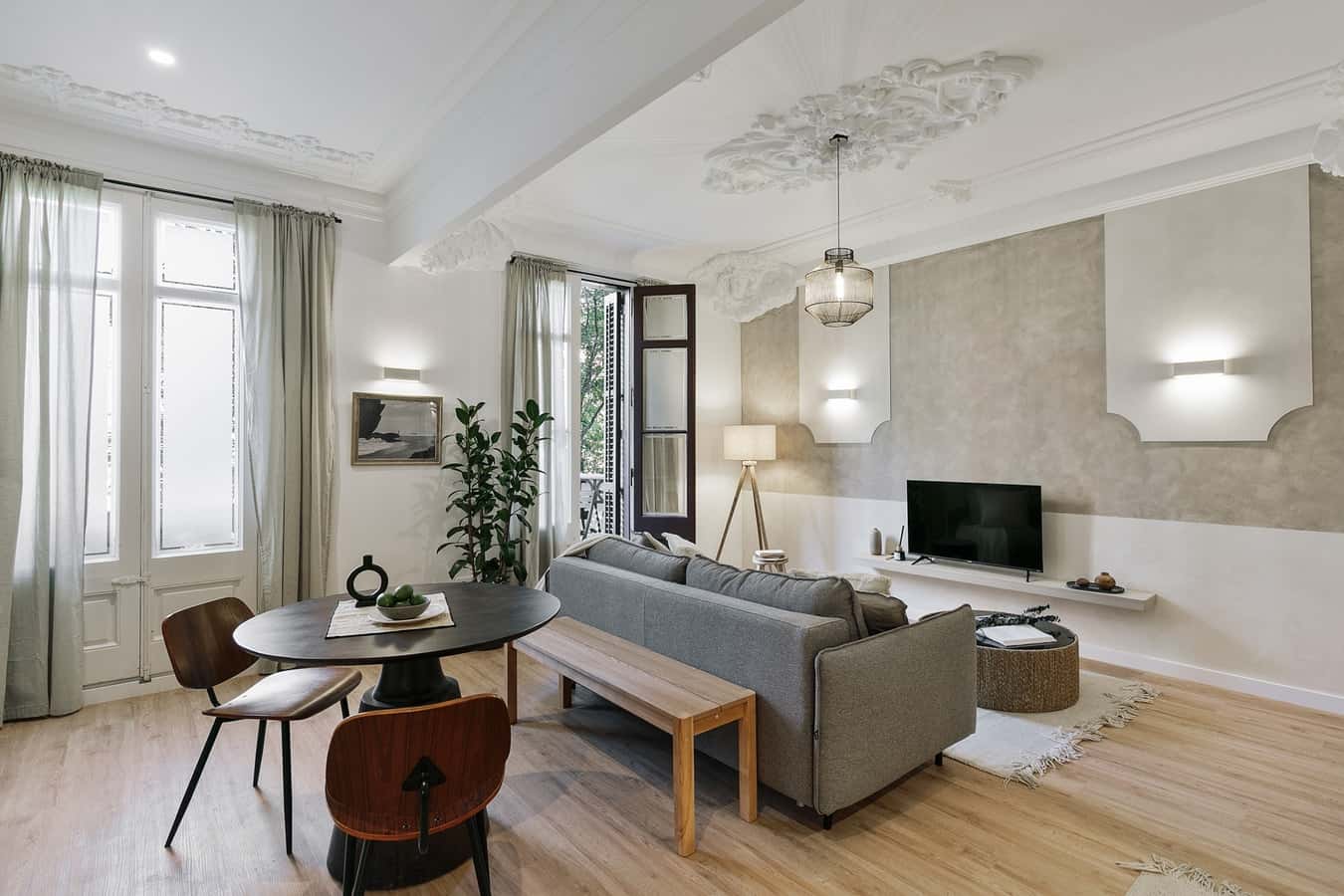 Furnished flat in Eixample, 47 m²