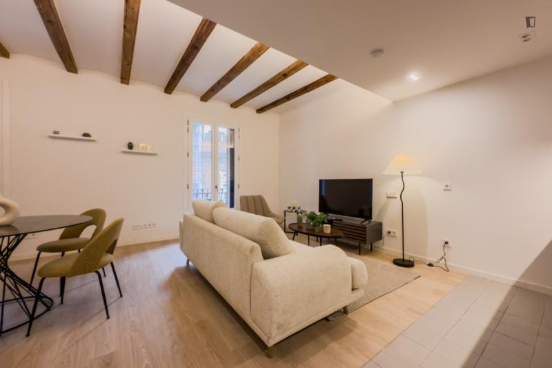 Furnished 2-bedroom flat in Sants-Montjuïc
