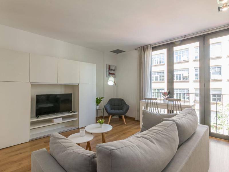 Furnished 2-bedroom flat in Sarrià–Sant Gervasi