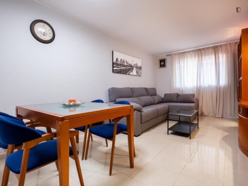 Furnished 2-bedroom flat in Barcelona
