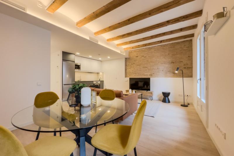 Furnished 2-bedroom flat in Sants-Montjuïc