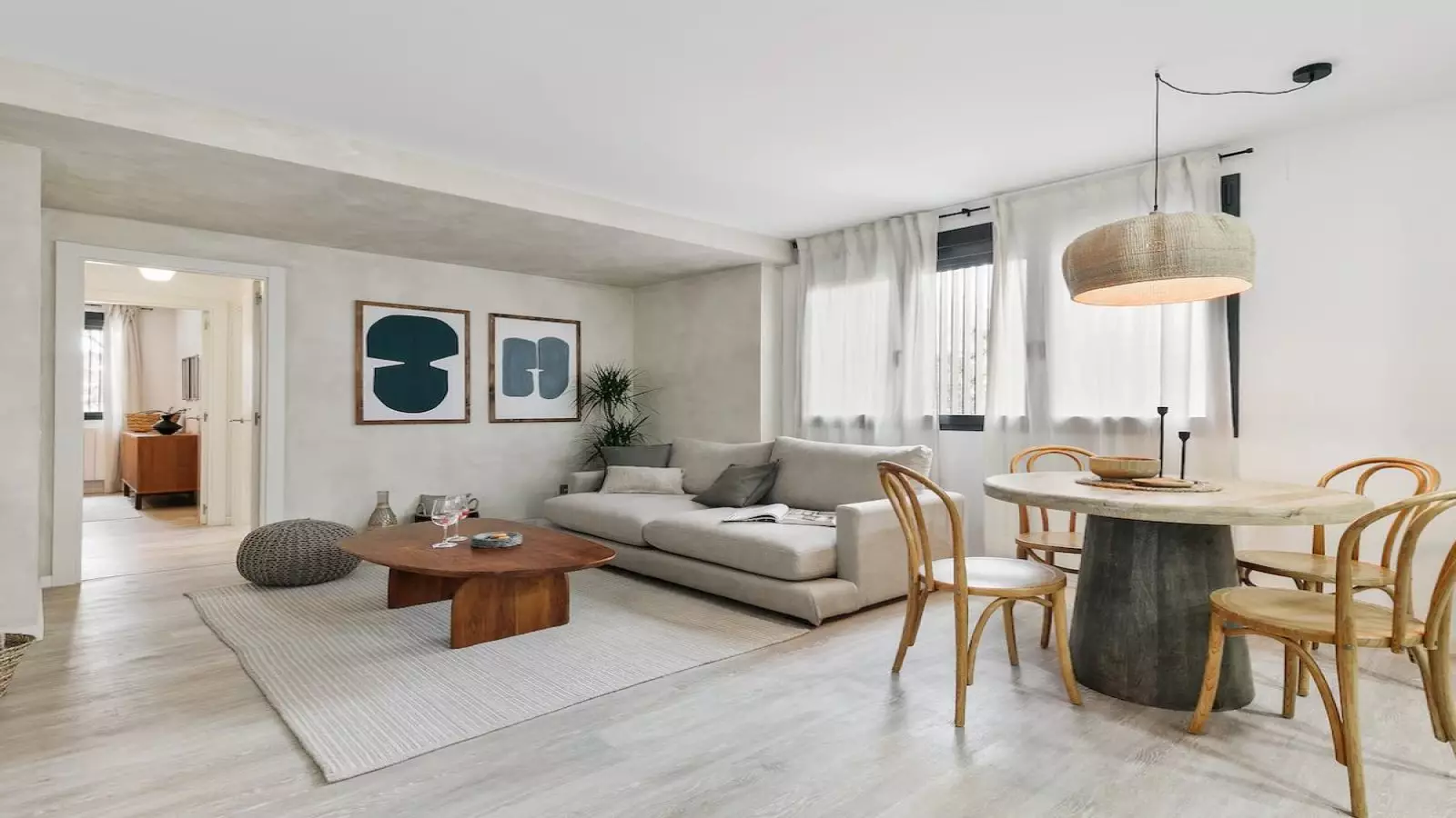 Furnished 2-bedroom flat in Sant Martí, 55 m²