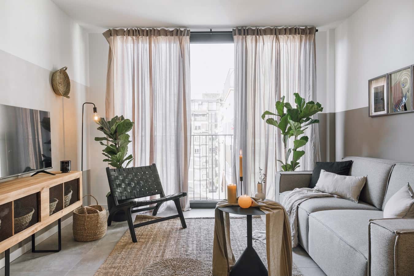 Furnished 2-bedroom flat in Eixample, 58 m²