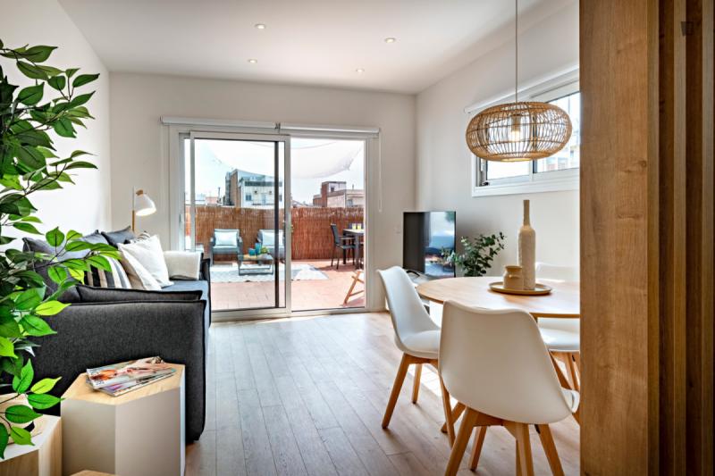 Furnished 1-bedroom flat in Eixample