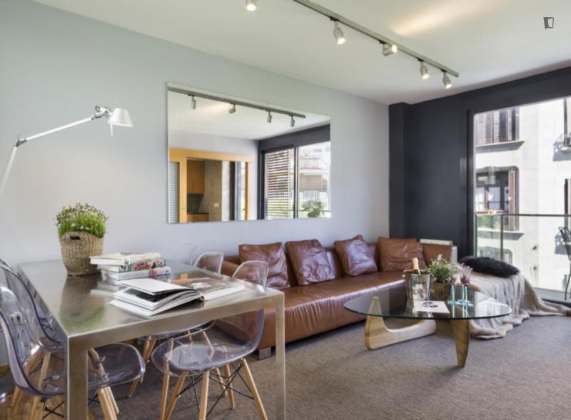Furnished 3-bedroom flat in Sarrià–Sant Gervasi