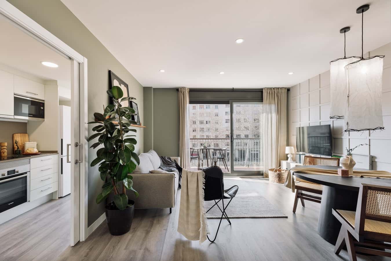 Furnished 1-bedroom flat in Les Corts, 50 m²