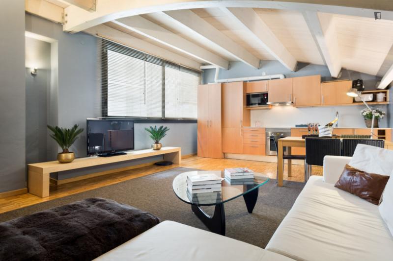 Furnished 2-bedroom flat in Sarrià–Sant Gervasi