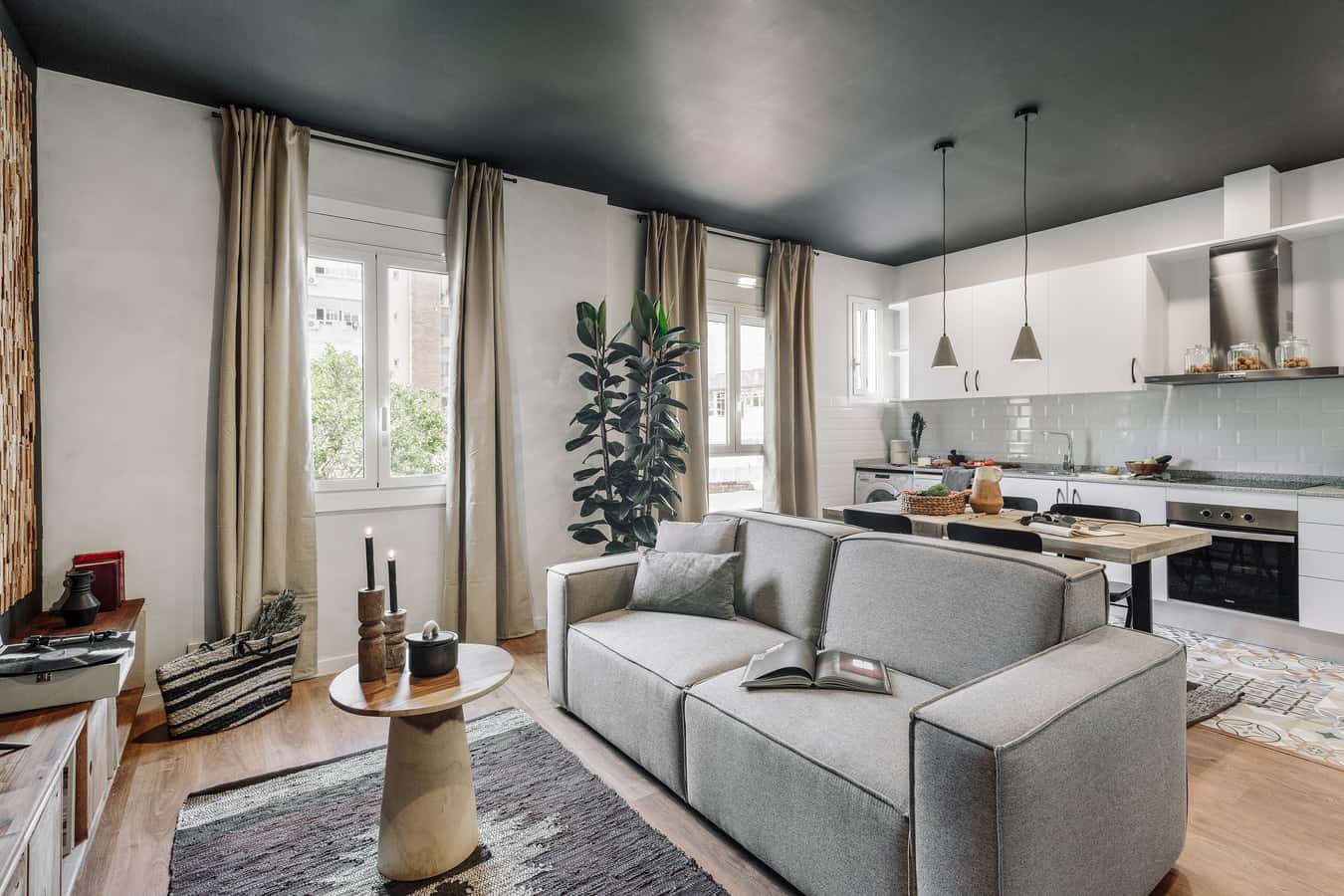 Furnished 3-bedroom flat in Barcelona, 68 m²