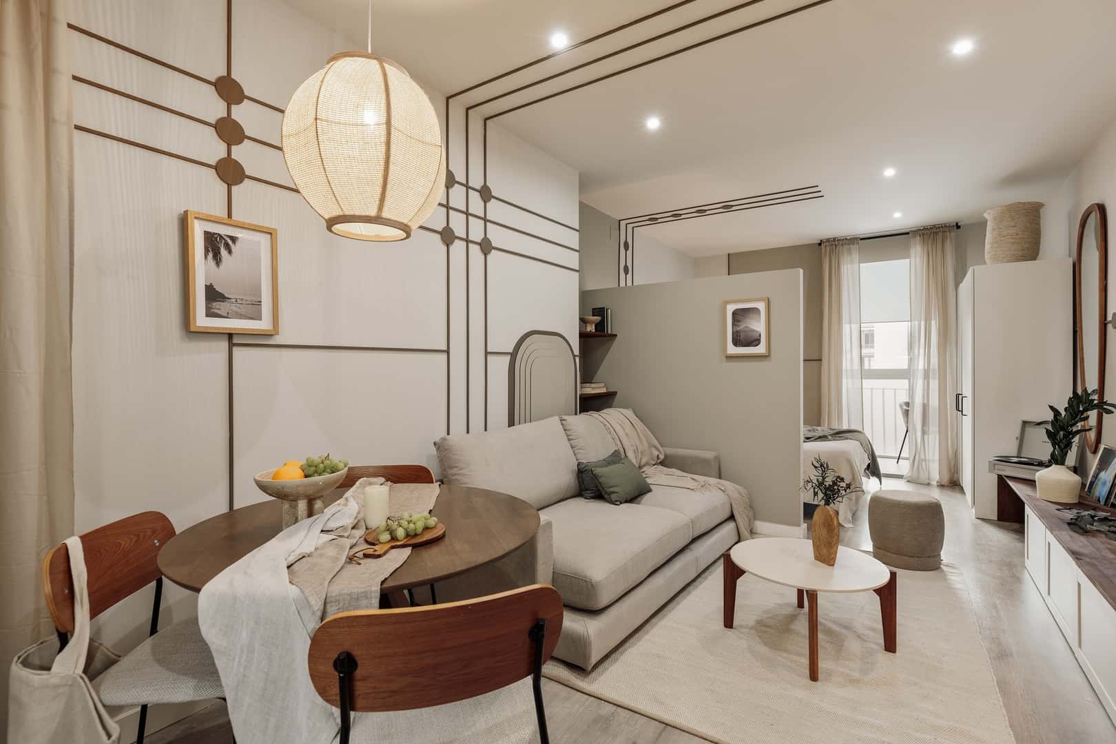 Furnished 1-bedroom flat in Eixample, 40 m²
